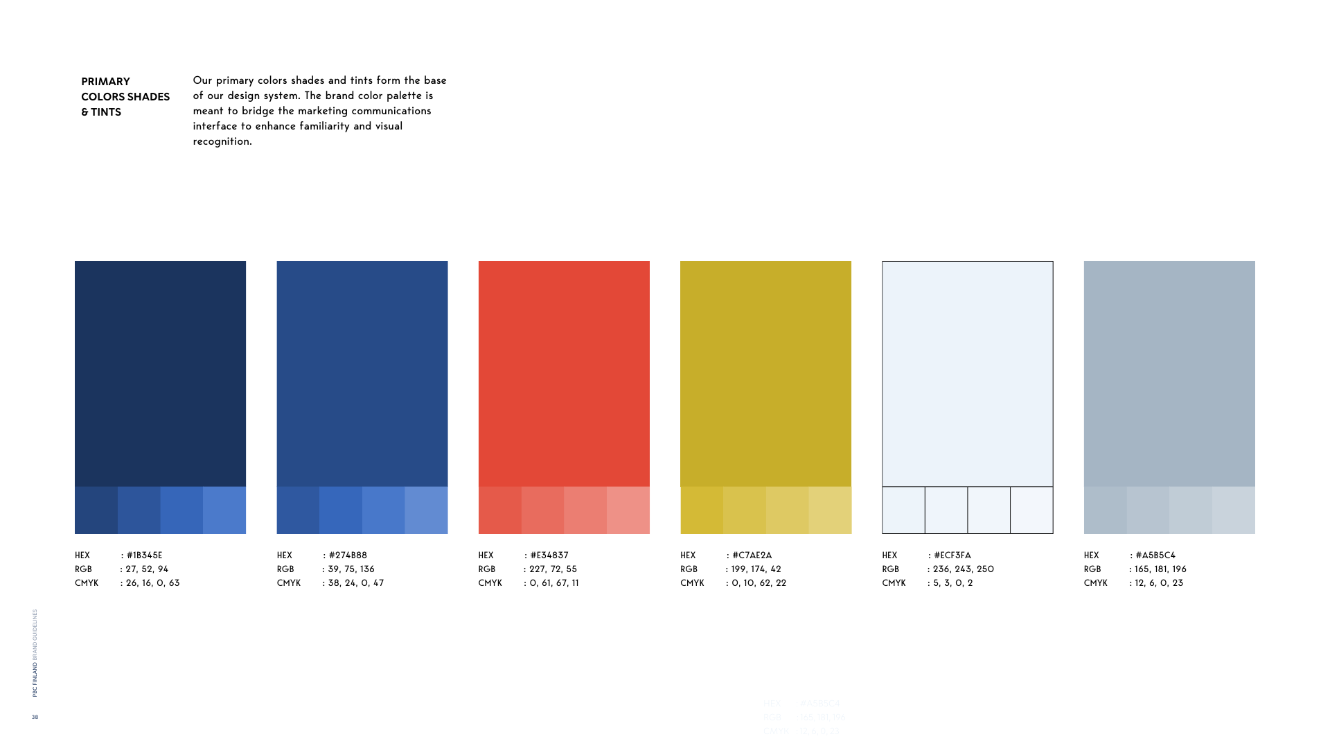brand color palette shades
