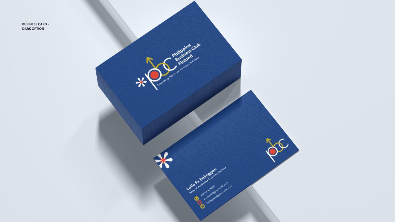business card dark