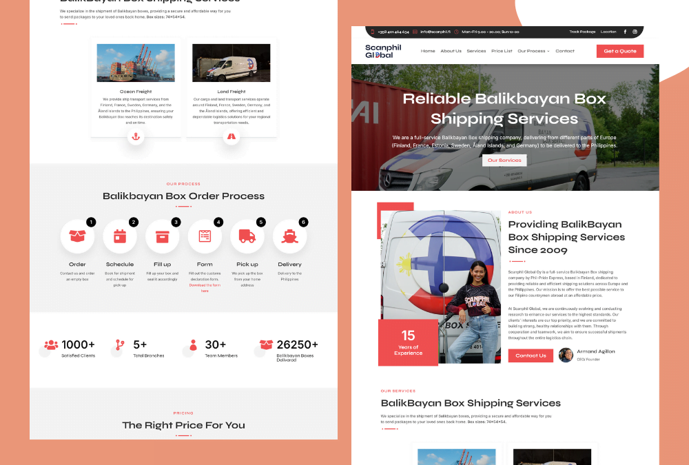 Website Redesign and Accessibility Overhaul for a Global Shipping Company