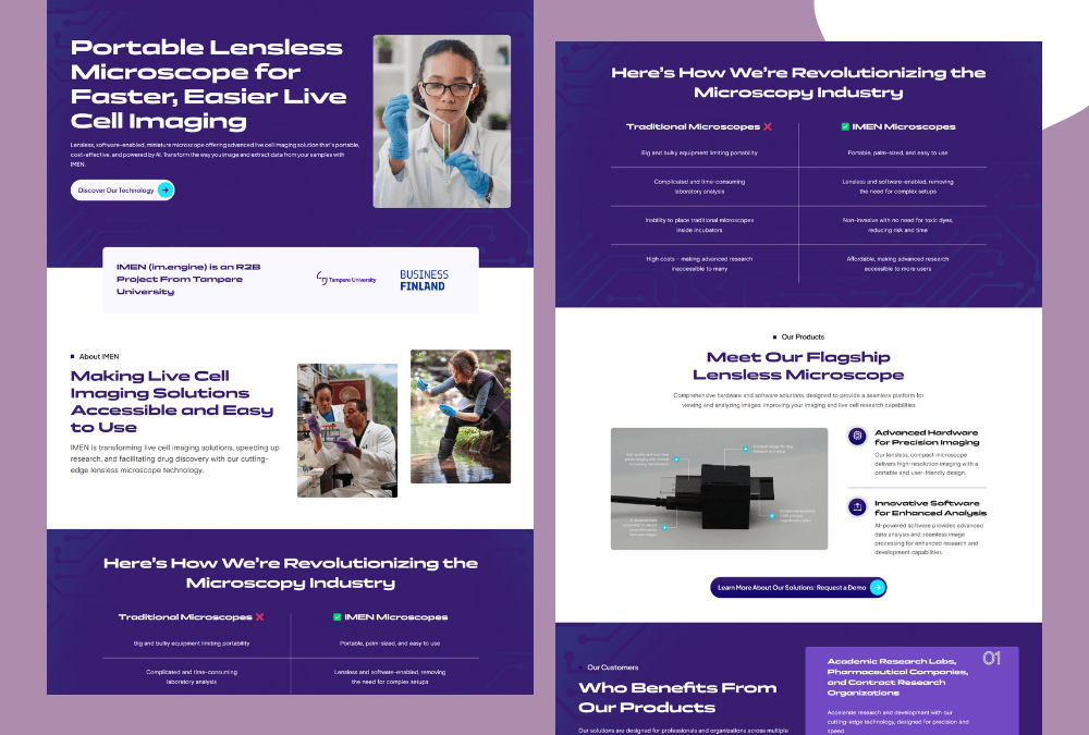 Lead-Generating Website for a Health Tech Startup