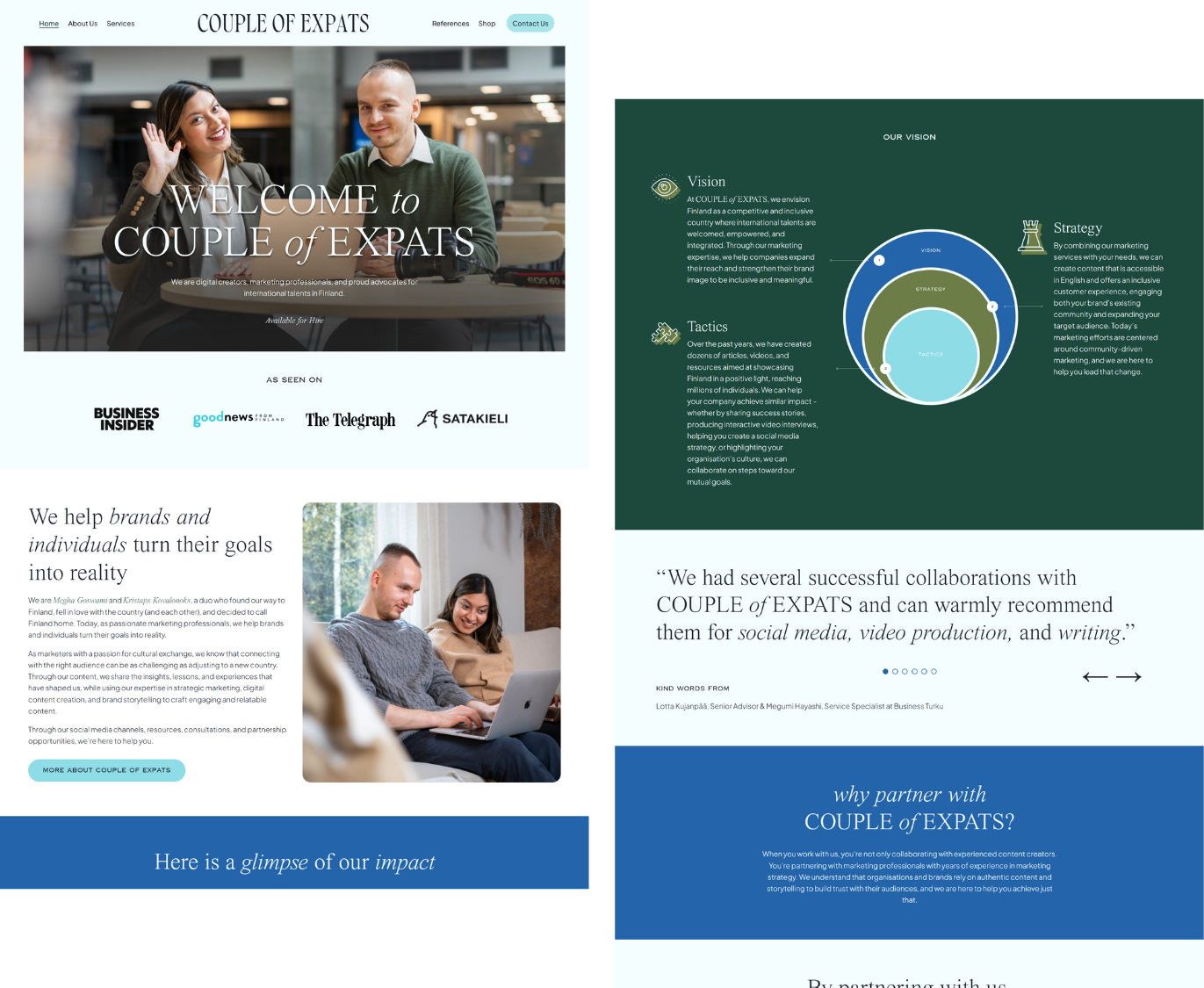 couple of expats portfolio